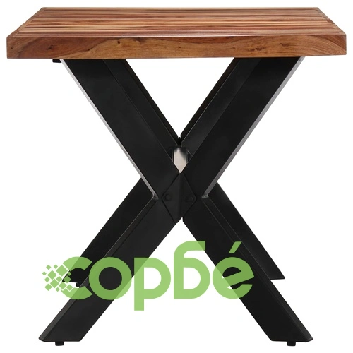 Трапезна маса, 140x70x75 cм, акациево дърво масив ➤ топ цена ➤ sorbe.bg