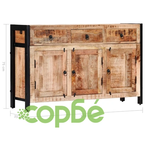 Бюфет, 120x35x76 см, манго масив  ➤ топ цена ➤ sorbe.bg