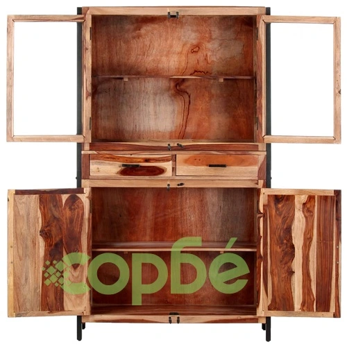 Бюфет, 100x40x175 см, акациево дърво масив ➤ топ цена ➤ sorbe.bg