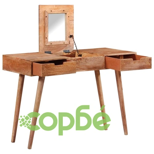 Тоалетка, 112x45x76 см, мангово дърво масив ➤ топ цена ➤ sorbe.bg