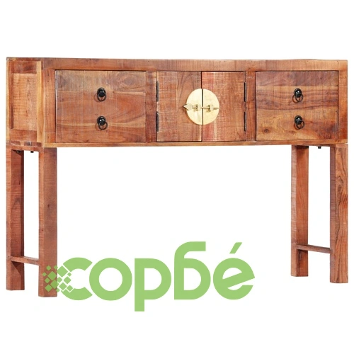 Конзолна маса, 120x30x80 cм, акациево дърво масив ➤ топ цена ➤ sorbe.bg