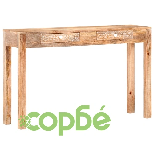 Конзолна маса, 120x30x75 cм, мангово дърво масив ➤ топ цена ➤ sorbe.bg