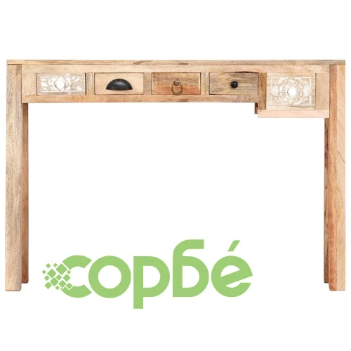 Конзолна маса, 110x30x75 cм, мангово дърво масив ➤ топ цена ➤ sorbe.bg