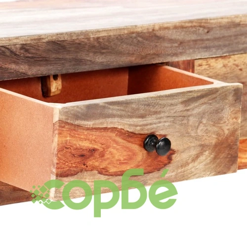 Конзолна маса със стенен монтаж, 100x25x20 см, акация масив ➤ топ цена ➤ sorbe.bg