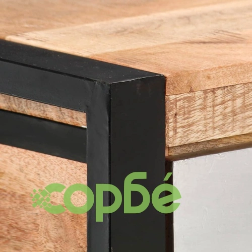 Конзолна маса, 130x30x76 cм, мангово дърво масив ➤ топ цена ➤ sorbe.bg