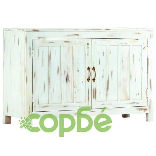 Сайдборд, светлосин, 110x35x70 см, мангово дърво масив ➤ топ цена ➤ sorbe.bg