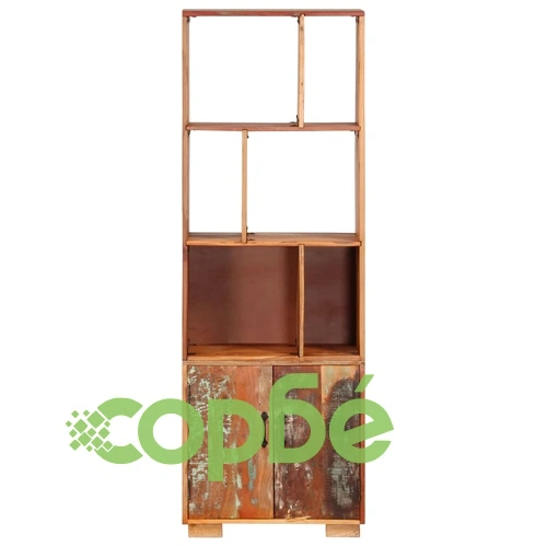 Етажерка за книги, 60x35x180 см, регенерирано дърво масив ➤ топ цена ➤ sorbe.bg