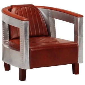 Фотьойл Aviator, кафяв, естествена кожа