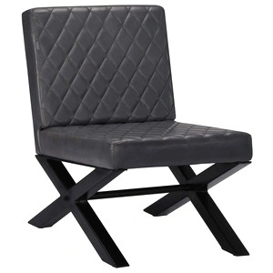 Фотьойл, сив, естествена кожа