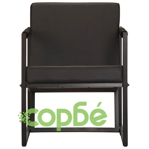 Фотьойл, черен, естествена кожа ➤ топ цена ➤ sorbe.bg