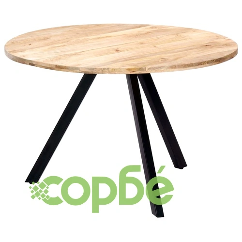 Трапезна маса, 120x76 cм, мангово дърво масив ➤ топ цена ➤ sorbe.bg