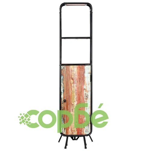 Висок шкаф, 40x30x180 см, регенерирано дърво масив ➤ топ цена ➤ sorbe.bg