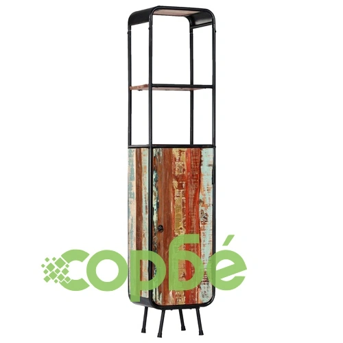 Висок шкаф, 40x30x180 см, регенерирано дърво масив ➤ топ цена ➤ sorbe.bg