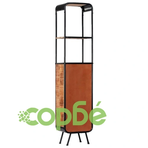 Висок шкаф, 40x30x180 см, грубо мангово дърво масив ➤ топ цена ➤ sorbe.bg