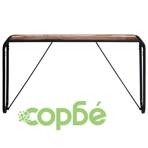 Конзолна маса, 140x35x76 cм, регенерирано дърво масив ➤ топ цена ➤ sorbe.bg