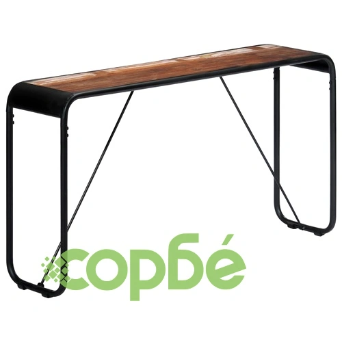 Конзолна маса, 140x35x76 cм, регенерирано дърво масив ➤ топ цена ➤ sorbe.bg