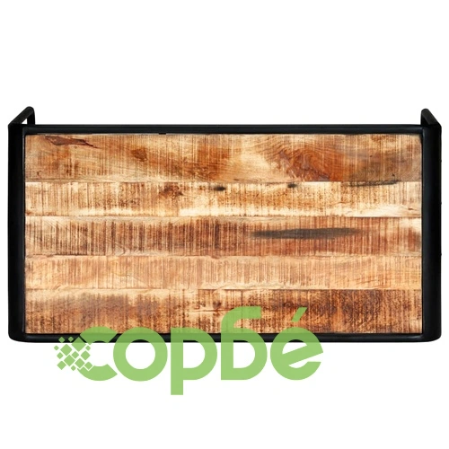 Трапезна маса, 118x60x76 cм, грубо мангово дърво масив ➤ топ цена ➤ sorbe.bg