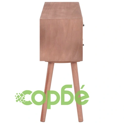 Конзолна маса с 8 чекмеджета, 120x30x76 см, бор масив ➤ топ цена ➤ sorbe.bg