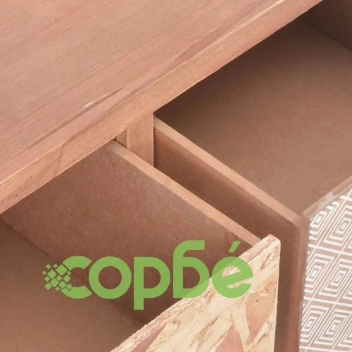 Конзолна маса с 3 чекмеджета, 100x30x73 см, бор масив ➤ топ цена ➤ sorbe.bg