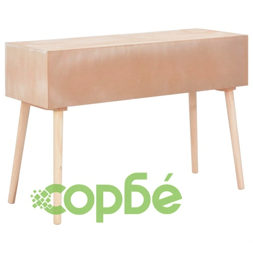 Бюро с 5 чекмеджета, 114x40x75,5 см, масивна борова дървесина ➤ топ цена ➤ sorbe.bg