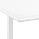 Разтегателна трапезна маса, бяла, (80-120)x80x74 см, МДФ