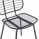 Трапезни столове, седалки изкуствена кожа, 2 бр, черни, стомана