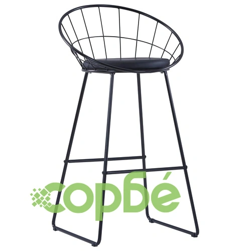 Бар столове, 2 бр, черни, изкуствена кожа ➤ топ цена ➤ sorbe.bg