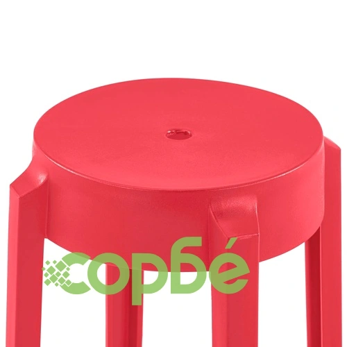 Стифиращи табуретки, 4 бр, многоцветни, пластмаса ➤ топ цена ➤ sorbe.bg