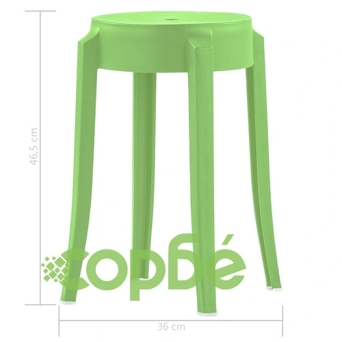 Стифиращи табуретки, 4 бр, многоцветни, пластмаса ➤ топ цена ➤ sorbe.bg