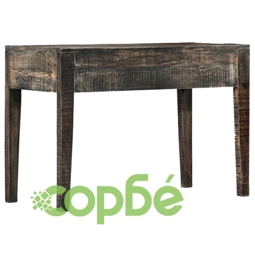 Бюро, черно, 110x50x75 см, мангово дърво масив ➤ топ цена ➤ sorbe.bg