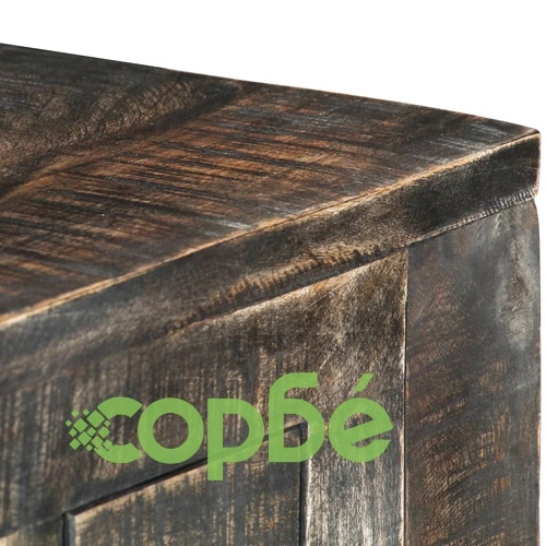 Бюро, черно, 110x50x75 см, мангово дърво масив ➤ топ цена ➤ sorbe.bg