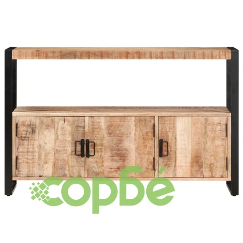 Страничен шкаф, 120x30x75 см, манго масив ➤ топ цена ➤ sorbe.bg