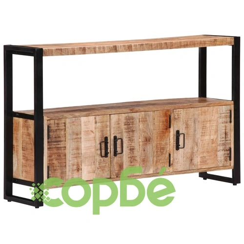 Страничен шкаф, 120x30x75 см, манго масив ➤ топ цена ➤ sorbe.bg