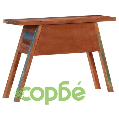 Конзолна маса, 110x30x75 cм, регенерирано дърво масив ➤ топ цена ➤ sorbe.bg