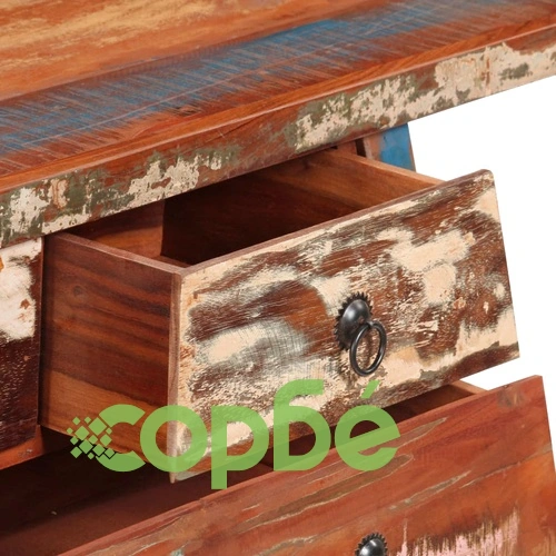 Конзолна маса, 110x30x75 cм, регенерирано дърво масив ➤ топ цена ➤ sorbe.bg