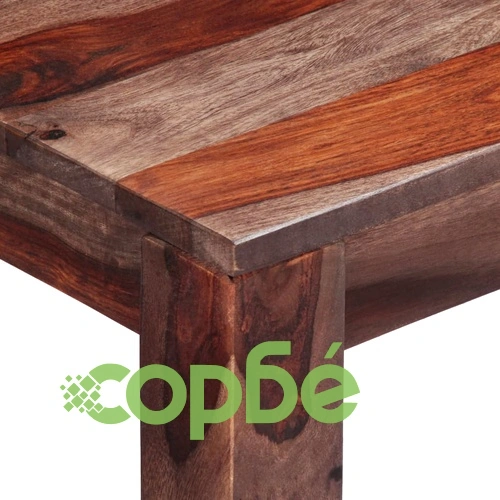 Конзолна маса, сива, 120x30x76 см, акациево дърво масив ➤ топ цена ➤ sorbe.bg