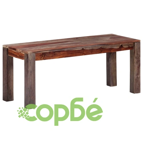 Пейка, 110 см, сива, акациева дървесина масив ➤ топ цена ➤ sorbe.bg