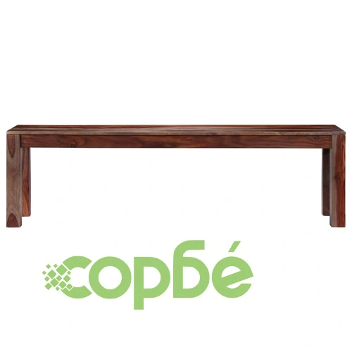 Пейка, 160 см, сива, шишамова дървесина масив ➤ топ цена ➤ sorbe.bg