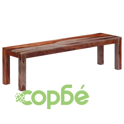 Пейка, 160 см, сива, шишамова дървесина масив ➤ топ цена ➤ sorbe.bg