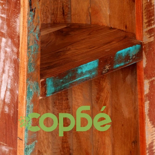 Етажерка за книги, 50x40x180 см, регенерирано дърво масив ➤ топ цена ➤ sorbe.bg