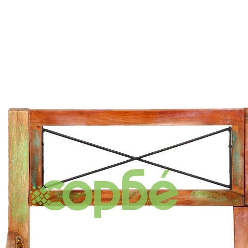 Рамка за легло без матрак, регенерирано дърво масив, 140x200 см ➤ топ цена ➤ sorbe.bg