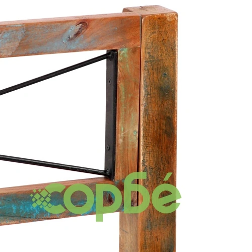 Рамка за легло, регенерирано дърво масив, 180x200 cм ➤ топ цена ➤ sorbe.bg