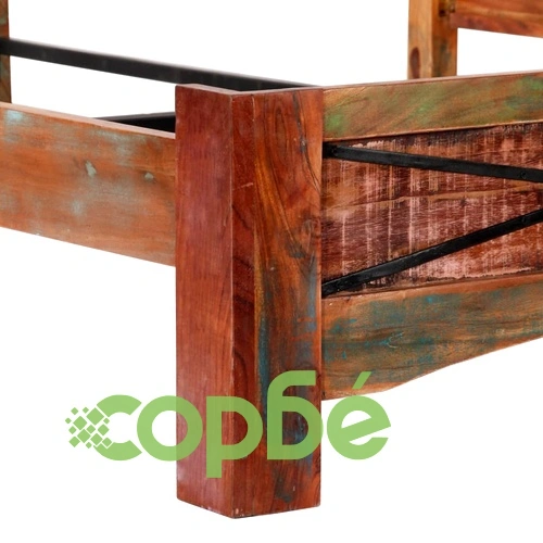 Рамка за легло, регенерирано дърво масив, 180x200 cм ➤ топ цена ➤ sorbe.bg