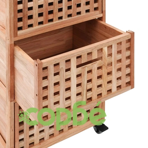 Шкаф за баня 41x41x91 см орехово дърво масив ➤ топ цена ➤ sorbe.bg