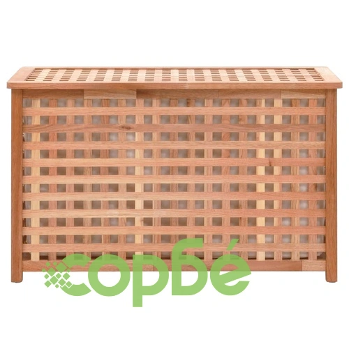 Кош за пране, 77,5x37,5x46,5 см, орехова дървесина масив ➤ топ цена ➤ sorbe.bg