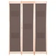 Параван за стая, 3 панела, кафяв, 120x170x4 cм, текстил