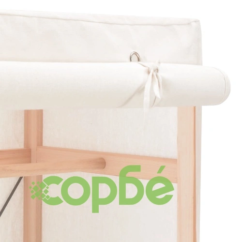 Гардероб, бял, 79x40x170 см, текстил ➤ топ цена ➤ sorbe.bg