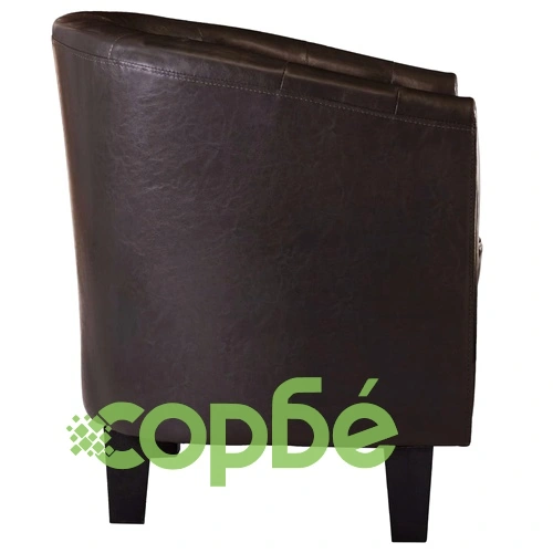 Фотьойл, кафяв, изкуствена кожа ➤ топ цена ➤ sorbe.bg