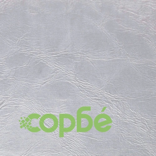 Фотьойл с табуретка за крака блестящо сребрист изкуствена кожа ➤ топ цена ➤ sorbe.bg