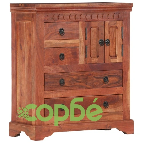 Бюфет, 62x30x75 см, акациево дърво масив ➤ топ цена ➤ sorbe.bg